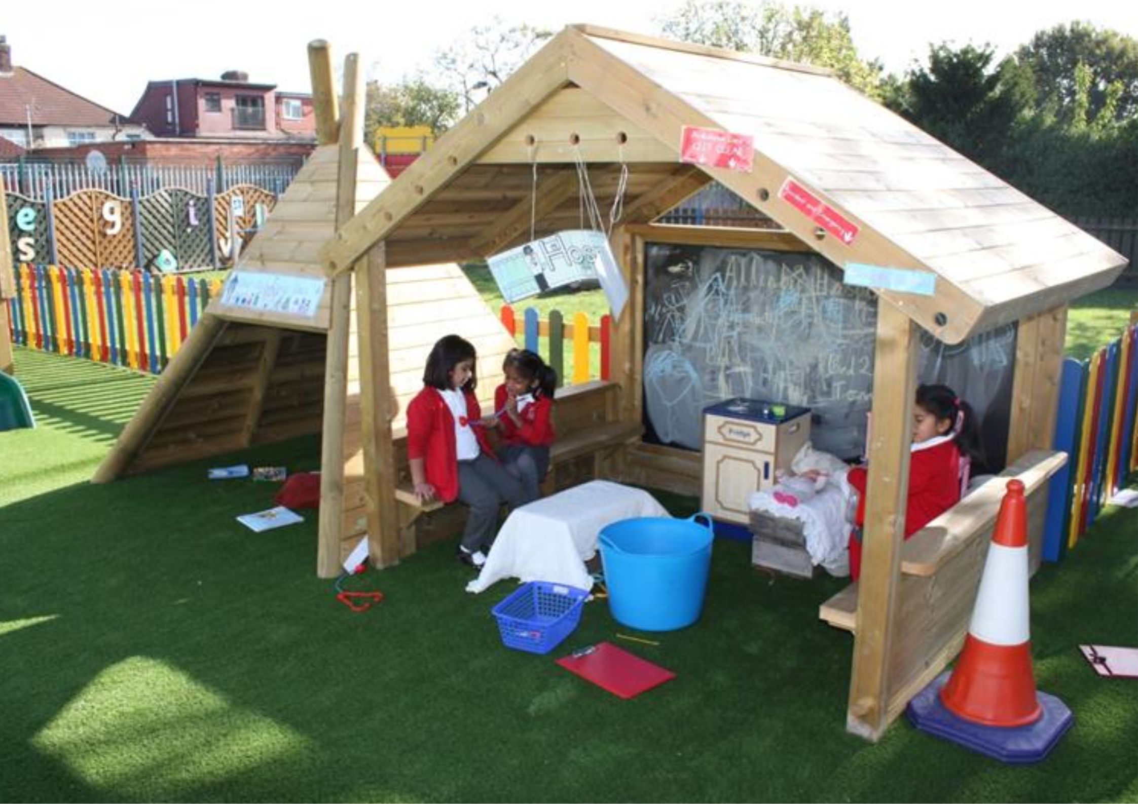 Outdoor play areas in hot sale childcare